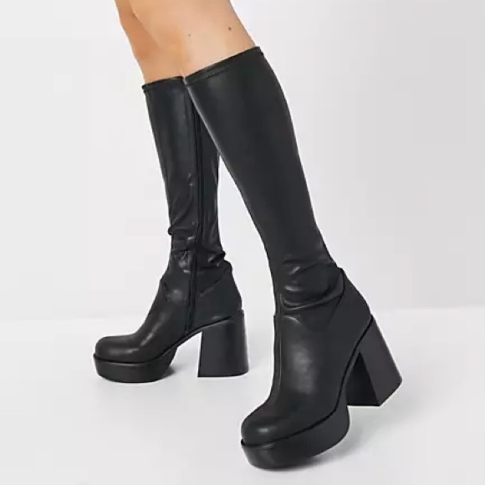 ASOS Coconut knee-high platform boots